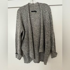 RDI Open Front Shawl Collar Knit Cardigan Sweater Size M